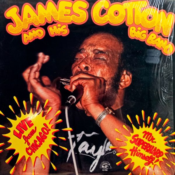 James Cotton And His Big Band. Live From Chicago - Mr. Superharp Himself (US, 1986) LP, NM, виниловая пластинка